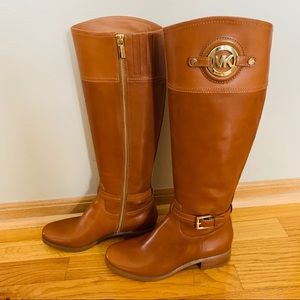 Michael Kors “Stockard” Tan Leather Boots 6